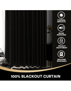 Cortinas Opacas PrinceDeco 132x213 cm Aislantes Energía Sage 2