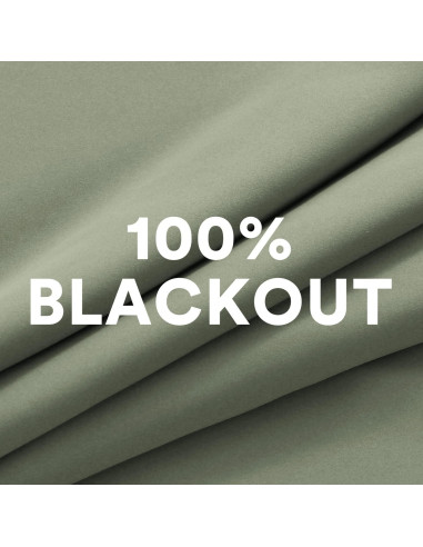 Cortinas Opacas PrinceDeco 132x213 cm Aislantes Energía Sage