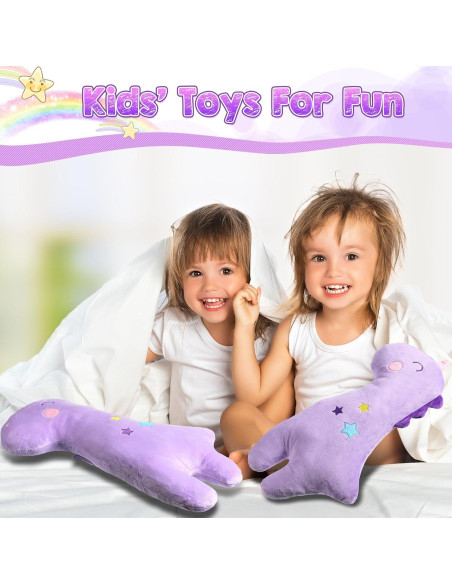 Funda de Almohada para Cinturón de Seguridad Niños Lenwen 2 Pcs Unicornio Violeta
