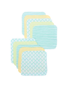 Juego de Toallitas de Lavado Spasilk 10 Unidades Diamantes Verdes