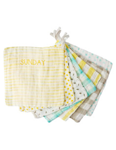 Paños de Algodón 100% C.R. Gibson Woodland Multicolor - 7 Piezas