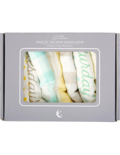 Paños de Algodón 100% C.R. Gibson Woodland Multicolor - 7 Piezas 2