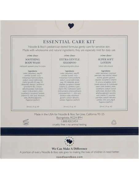 Kit de Cuidado para Bebés Noodle & Boo - 3 Piezas Suaves Kit de Cuidado para Bebés Noodle & Boo - 3 Piezas Suaves
