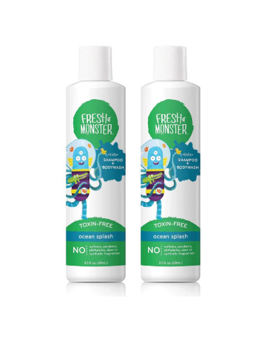 Champú y Gel de Baño 2 en 1 Fresh Monster Splash Oceánico 2x250ml