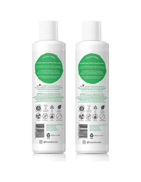 Champú y Gel de Baño 2 en 1 Fresh Monster Splash Oceánico 2x250ml