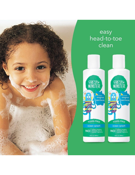 Champú y Gel de Baño 2 en 1 Fresh Monster Splash Oceánico 2x250ml
