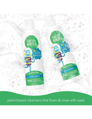 Champú y Gel de Baño 2 en 1 Fresh Monster Splash Oceánico 2x250ml