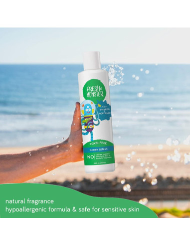 Champú y Gel de Baño 2 en 1 Fresh Monster Splash Oceánico 2x250ml