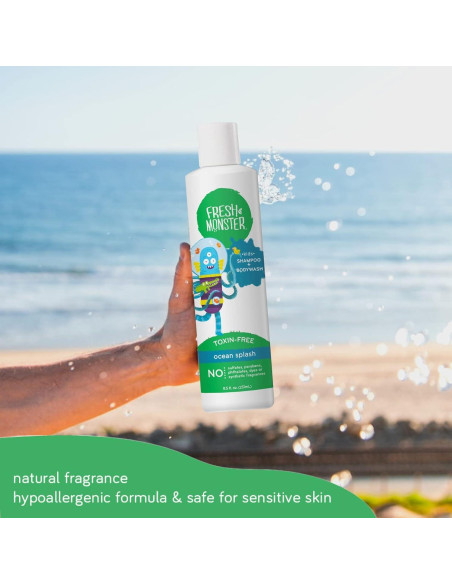 Champú y Gel de Baño 2 en 1 Fresh Monster Splash Oceánico 2x250ml