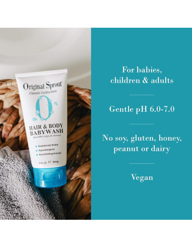 Champú y Gel de Baño Original Sprout Bebés 355 ml Hipoalergénico