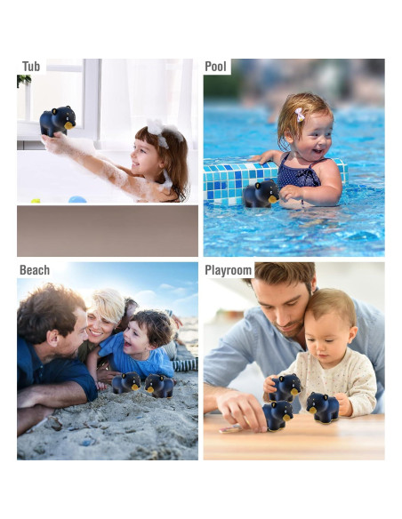 Juguete de Baño Osito Negro DolliBu - Flotante 7.62 cm