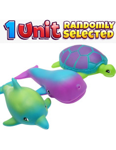 Juguetes de Agua Animales Marinos JA-RU - Tortuga, Delfín, Ballena 2