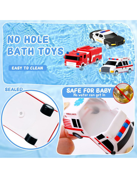 Juguetes de Baño para Niños Yiwu - Set de Coches Flotantes
