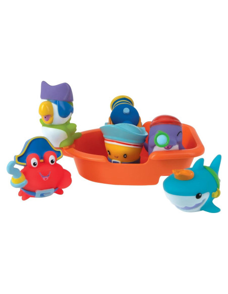 Juguetes de Baño Interactivos Nuby Pirata Pals 18+ Meses