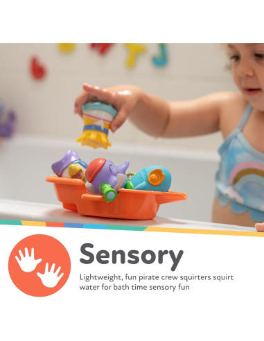 Juguetes de Baño Interactivos Nuby Pirata Pals 18+ Meses