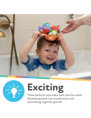 Juguetes de Baño Interactivos Nuby Pirata Pals 18+ Meses