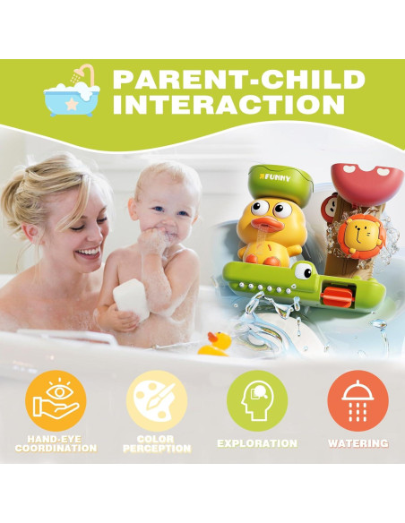 Juguetes de baño TXTLDB con 3 ventosas para niños 18M+ Juguetes de baño TXTLDB con 3 ventosas para niños 18M+