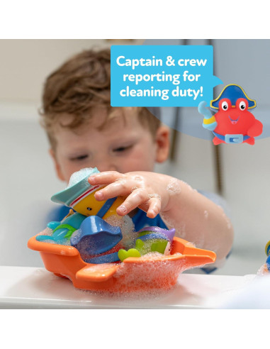 Juguetes de Baño Interactivos Nuby Pirata Pals 18+ Meses