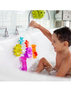 Juguetes de baño Boon Pipes - 5 Piezas Multicolor para Bebés 2