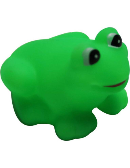 Set de 7 Juguetes de Baño Rana para Bebés - Vinilo Verde