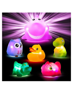Juguetes de baño iluminados Woby para niños 1-3 años