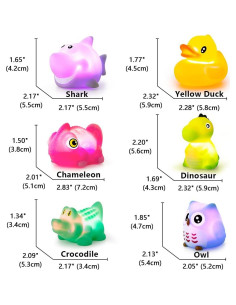 Juguetes de baño iluminados Woby para niños 1-3 años 2