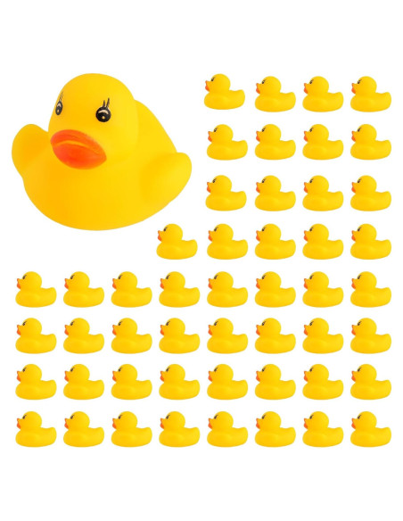 50 Patitos de Goma para Baño Guaren - Juguetes para Bebés