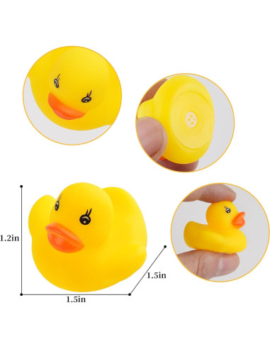 50 Patitos de Goma para Baño Guaren - Juguetes para Bebés