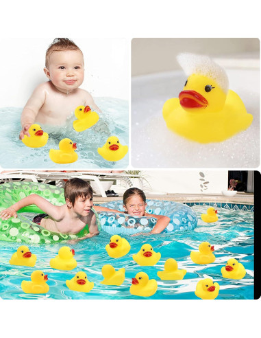 50 Patitos de Goma para Baño Guaren - Juguetes para Bebés