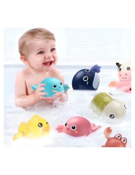 Set de 6 Juguetes de Baño TINYMINYTOT para Bebés 1-4 Años