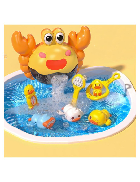 Juguete de Baño Cangrejo Burbujeante AOONTYEN para Bebés Juguete de Baño Cangrejo Burbujeante AOONTYEN para Bebés
