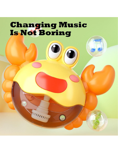 Juguete de Baño Cangrejo Burbujeante AOONTYEN para Bebés