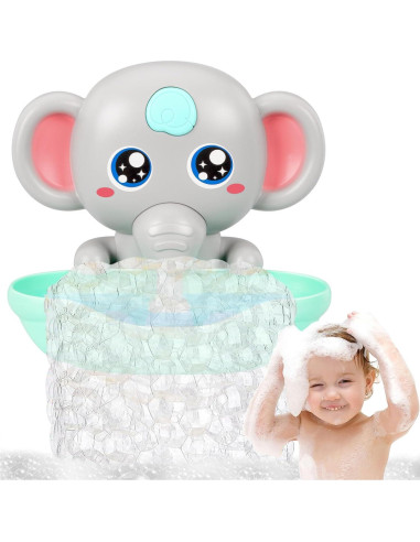 Paquete de 3 Juguetes de Baño Tortuga y Máquina de Burbujas