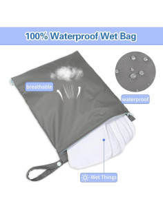 Bolsa Impermeable Húmeda y Seca Babygoal Verde 36x30cm 2