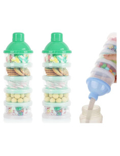 Dispensador de Leche en Polvo 2 PCS 5 Capas Verde BPA Free