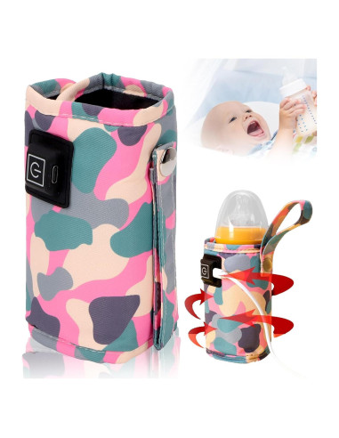 Calentador de Biberones USB HURRISE Portátil Ajustable 3 Niveles