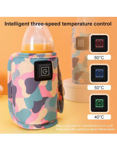 Calentador de Biberones USB HURRISE Portátil Ajustable 3 Niveles 2