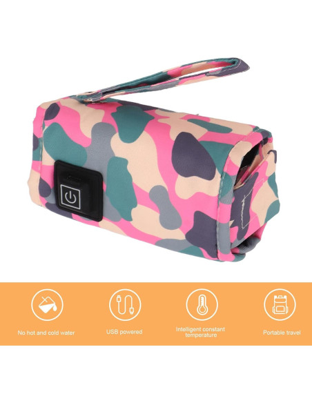 Calentador de Biberones USB HURRISE Portátil Ajustable 3 Niveles