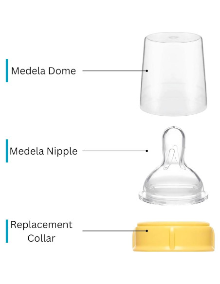 Anillos de Reemplazo Medela para Botellas 5oz y 8oz - 2 Piezas
