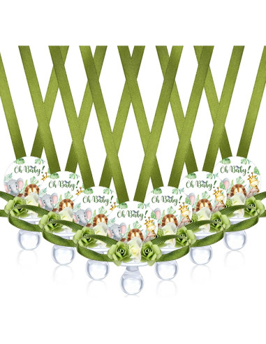 Collares de Chupete para Baby Shower Quelay 36 Pcs Animales