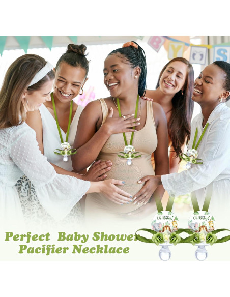 Collares de Chupete para Baby Shower Quelay 36 Pcs Animales