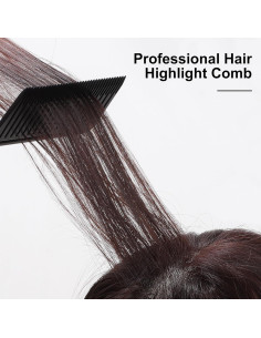 Peine Profesional VOCOSTE para Destacar Cabello Negro 21.3cm 2