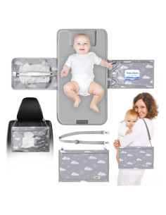 Almohadilla de Cambio Portátil PHOEBUS BABY 66x34 cm Gris