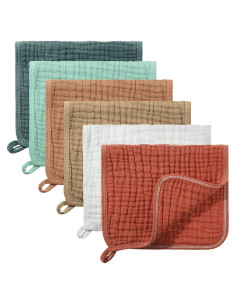 Paños de Muselina Hicarer 6 Piezas 50.8x25.4 cm Absorbentes