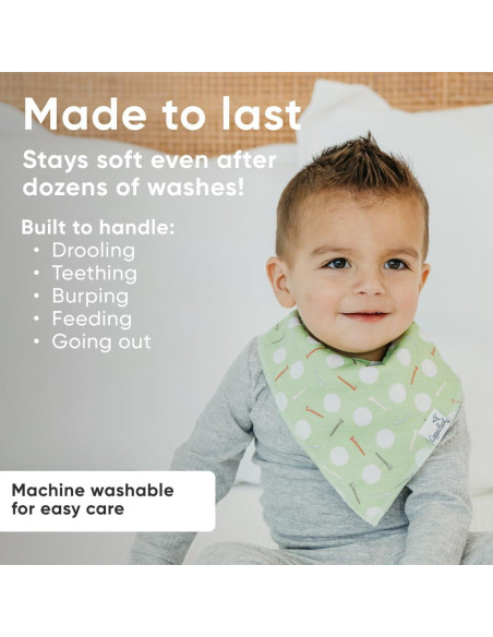 Copper Pearl Paquete de 4 Baberos de Algodón para Bebés Unisex
