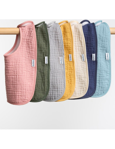 Baberos de Muselina Gerber Pack de 8 para Bebé Unisex