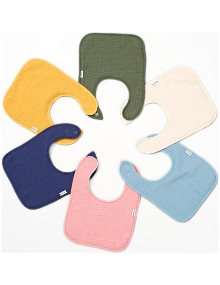 Baberos de Muselina Gerber Pack de 8 para Bebé Unisex
