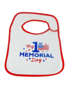 Babero de Algodón Unisex Rie's Ideas - Primer Día de Conmemoración