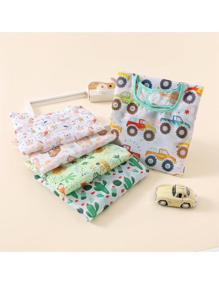 Baberos Impermeables de Manga Larga HaimoBurg - Paquete de 5