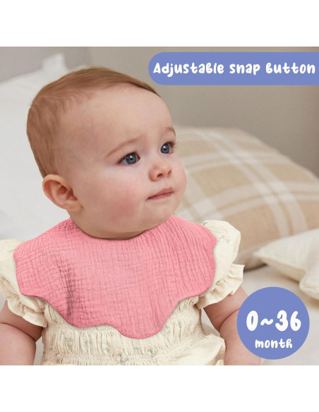 Baberos de Muselina 100% Algodón EllieHouse 10 Pack Bebé